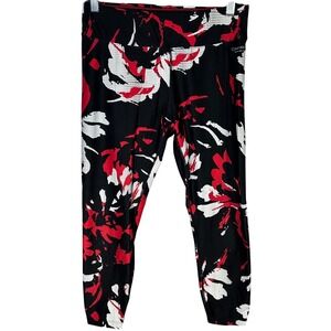 Calvin Klein Performance Floral Print Leggings Women's Large Activewear Yoga